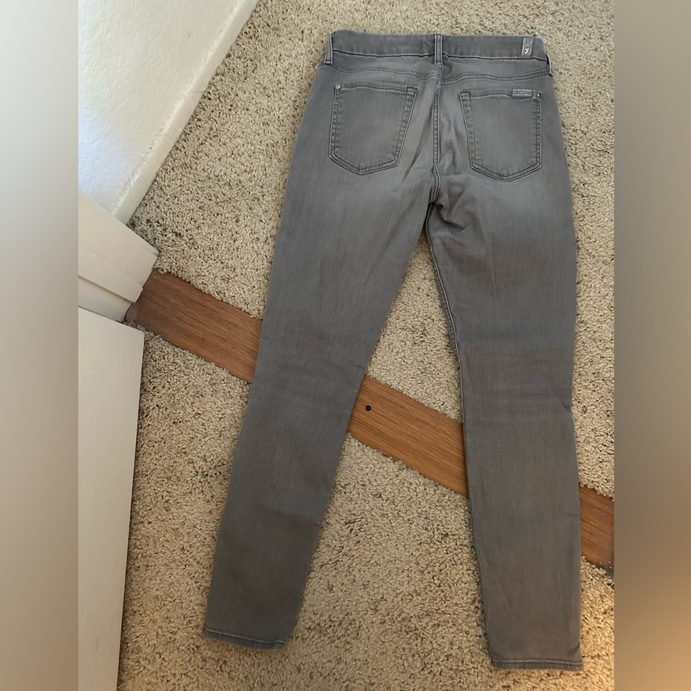 Women's Gray seven skinny Jeans - Picture 4 of 5